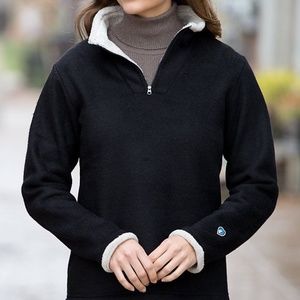 KUHL 1/4 Zip Pullover Winter Alfpaca Fleece Sweater NWT!
